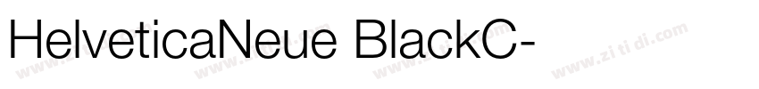 HelveticaNeue BlackC字体转换
